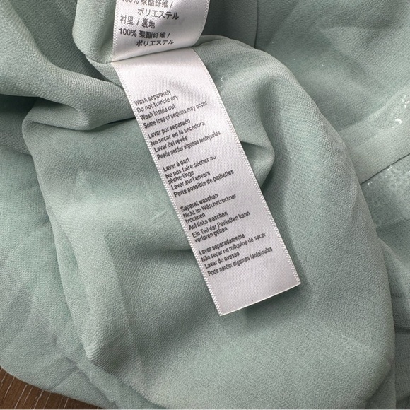 Top Shop Sequin Midi Skirt Size 6 NWT Turquoise Aqua Cocktail Party Boho Glam - Picture 12 of 13